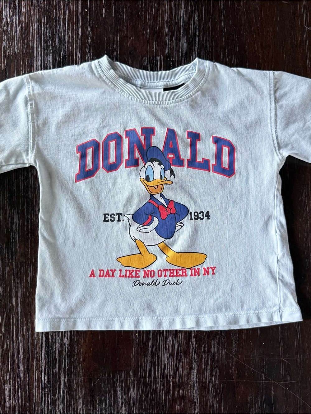 Zara Disney Light Blue Donald Duck Tee